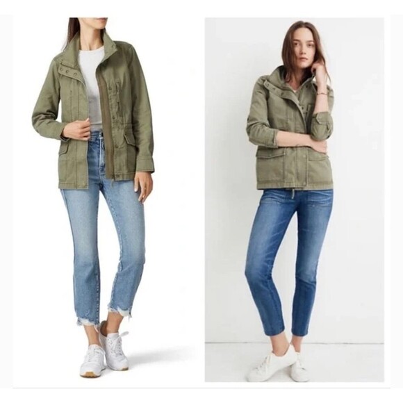 Madewell Military Utility Jacket Army Green. NWT Size XS - Picture 1 of 12
